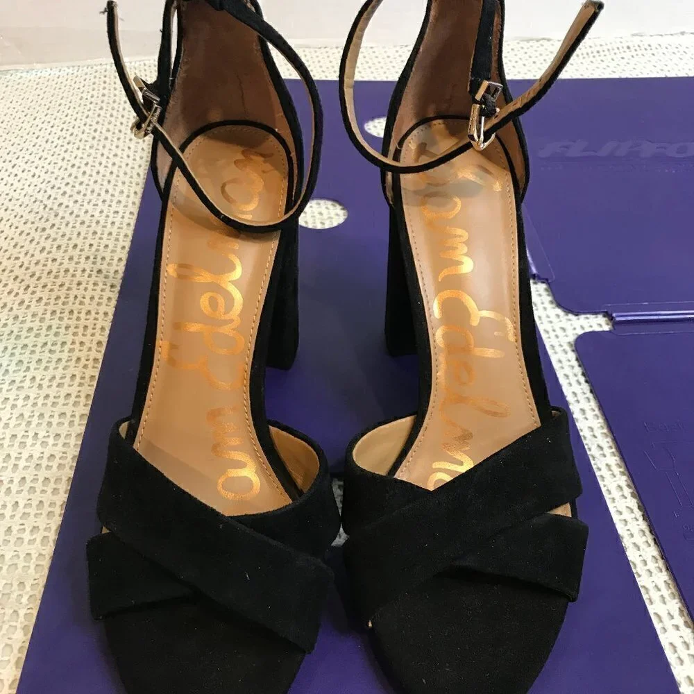 sam edelman yancy ankle strap sandal womens size 9 new